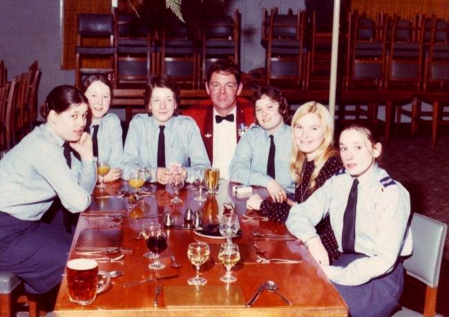 WRAF girls in Sergeants Mess